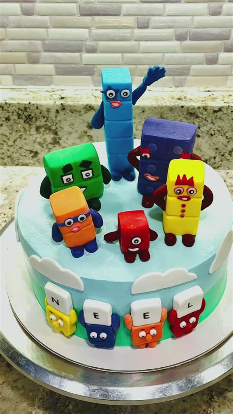 Numberblocks Theme Cake Themed Cakes Funny Birthday Cakes Cake