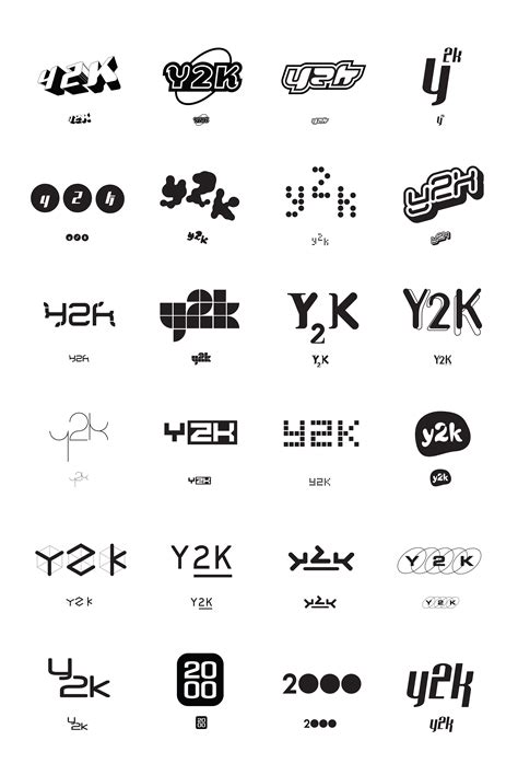 Y2K Aesthetic Institute On Behance Lettering Design Typography Logo