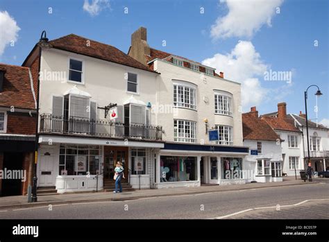 Tenterden Kent England Uk High Street Shops In 15th To 18th Century