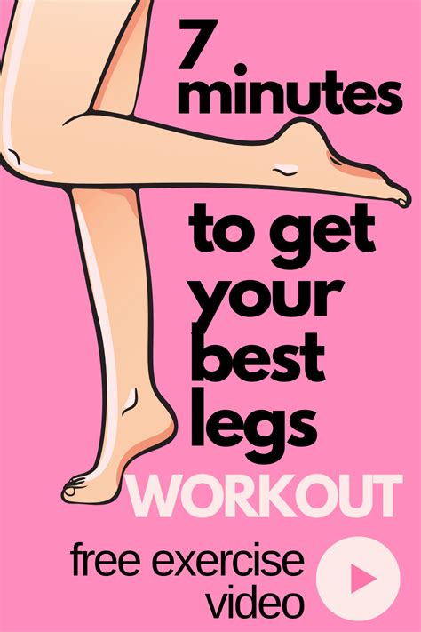 Leg Workout Thigh Exercises To Tone Your Legs Just 7 Minutes Leg