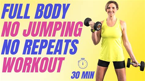 A Full Body Dumbbell Workout No Repeat No Jumping Mins Linz Body