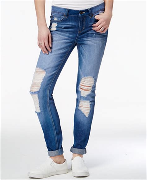 Rewash Juniors' Signature Ripped Skinny Jeans - Juniors Jeans - Macy's