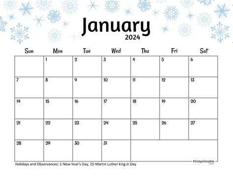 Free Printable Fillable January Calendar 2024 Artofit