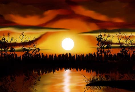 21 Beautiful Sunset Paintings