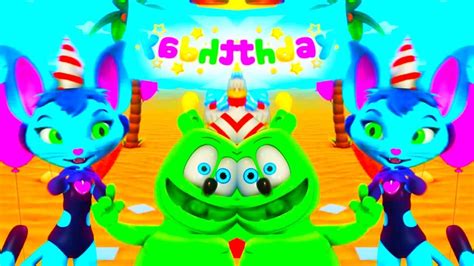 Wishing you health, happiness and love! MIRROR & BACKWARDS & NEON Gummibär REQUEST VIDOE Russian Happy Birthday Gummy Bear Song - YouTube