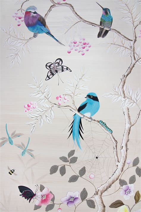 Available To Buy Now Diane Hill Hand Painted Chinoiserie Panel On Wood