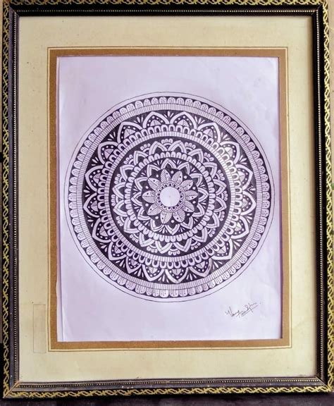 Traditional Mandala Mandala Art Size A4 Frame Not Included