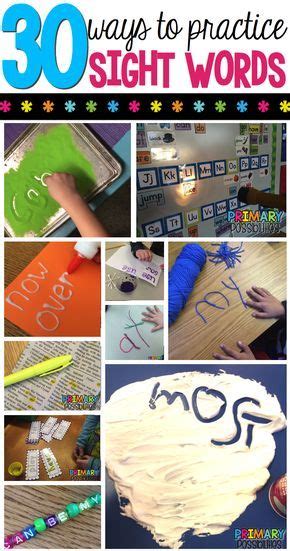 We Have Complied Some Of Our Favorite Ways To Practice Sight Words If
