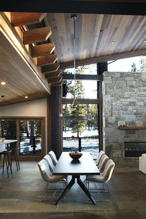 Cozy Modern Mountain Retreat In Lake Tahoe Mountain Home Interiors