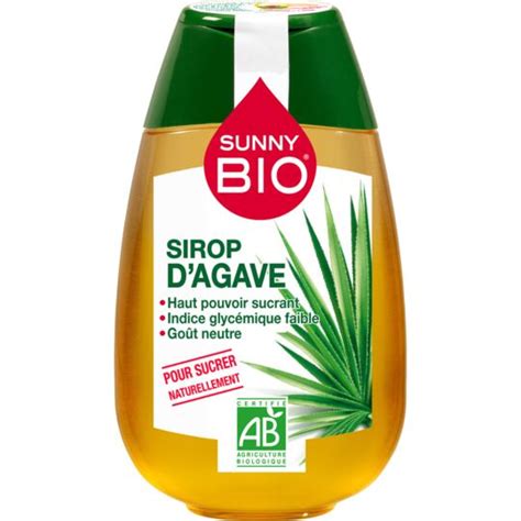 Sirop d agave bio SUNNY BIO le flacon de 500g à Prix Carrefour