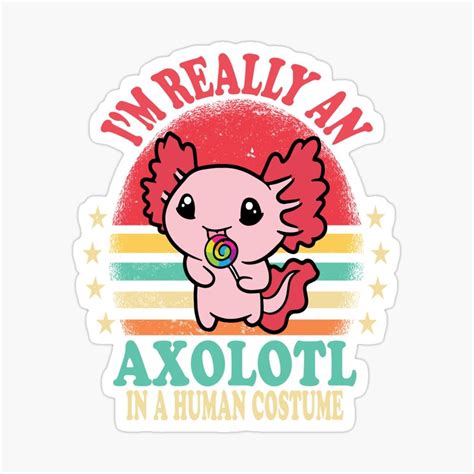 Cute Puns Funny Puns Axolotl Cute Halloween Stickers Decorate