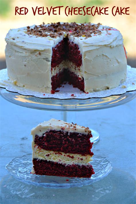 Red Velvet Cheesecake Cake Recipe Delish Katie Talks