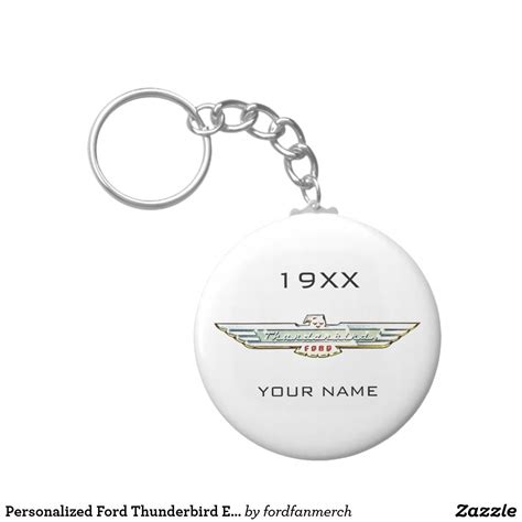 Personalized Ford Thunderbird Emblem Logo Keychain Zazzle Mrtbird