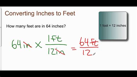 Converting Inches To Feet Youtube