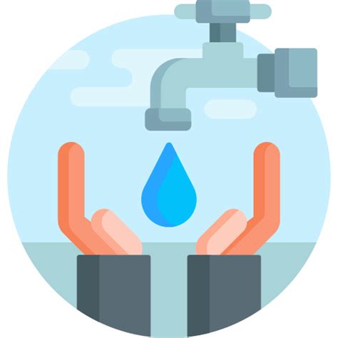 Water Scarcity Detailed Flat Circular Flat Icon
