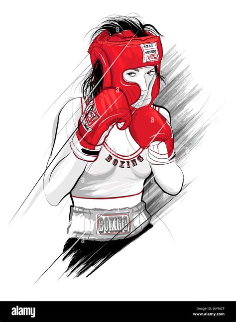 Boxing Girl Draw