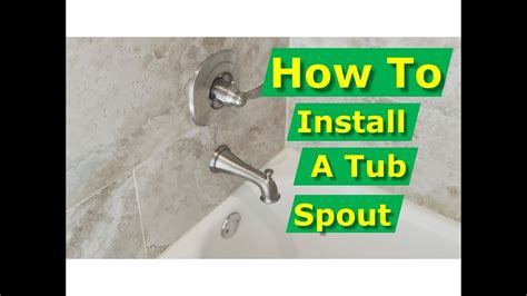 Tips for installing a universal tub diverter spout. How to Install Bathtub Spout, Solder on Adapter, Delta ...