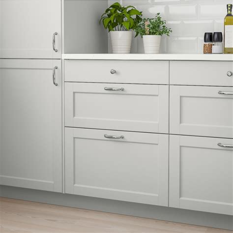 Lerhyttan door, light gray, 21x30. LERHYTTAN Drawer front, light gray, 24x15 " - IKEA | Light grey kitchen cabinets, Light grey ...