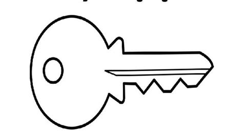 Key Coloring Page Printable Coloring Pages