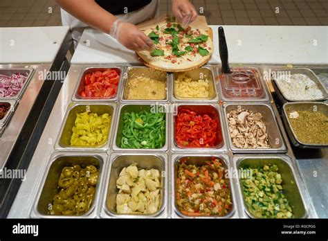 CHICAGO, IL - CIRCA MARCH, 2016: inside Blaze Pizza restaurant. Blaze