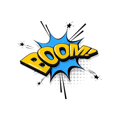 Premium Vector Boom Bomb Comic Text Sound Effects Pop Art Style