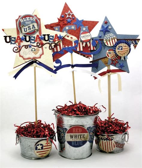 Ask Robin Americana Patriotic Star Pails 4th July Crafts July