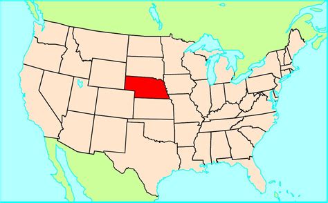 Nebraska Us Map