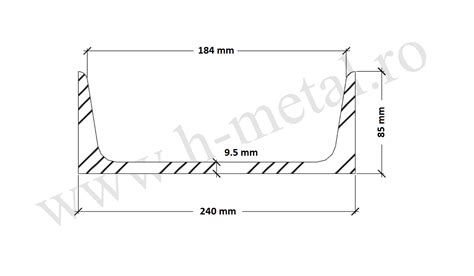 Profil Unp 240 Mm H Metal