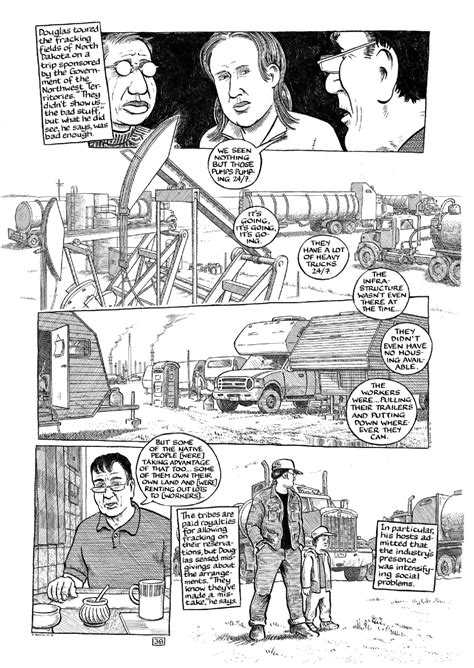 an extract from joe sacco s graphic novel paying the land