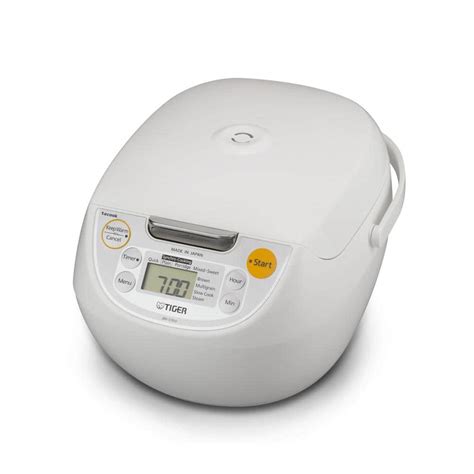 Tiger Micom Cup White Rice Cooker With Tacook Cooking Plate Jbv