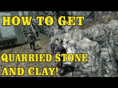 Once you get familiar with them, you'll see how convenient they can. Skyrim Hearthfire DLC: How to get Quarried Stone and Clay ...