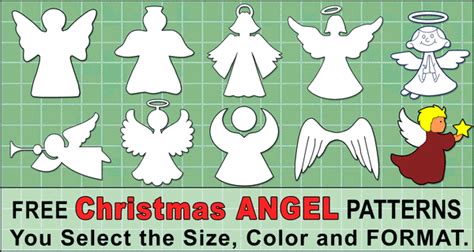 Angel Templates And Stencils Free Printable Patterns Diy Projects