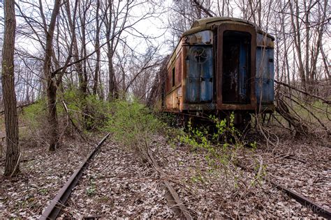 Beacon Island Railroad Locomotives And Cars Abandoned