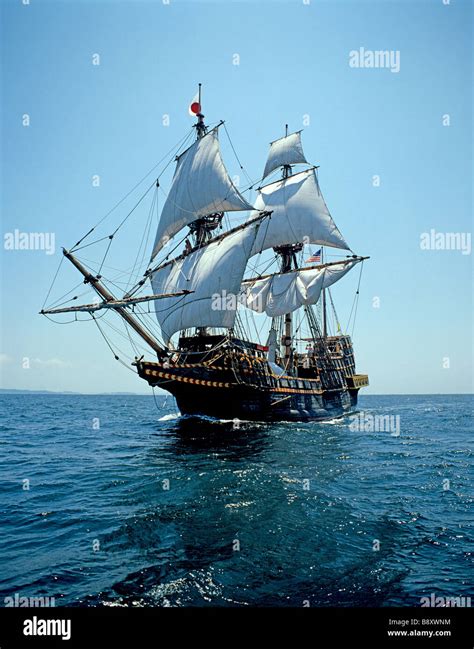 Tall Ship Golden Hind Usa Stock Photo Alamy