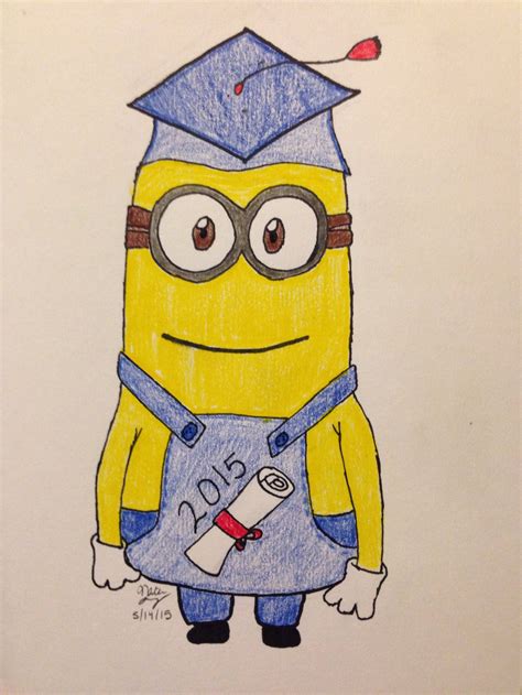 Graduation Drawings Graduation Minion By Nlope On Deviantart 