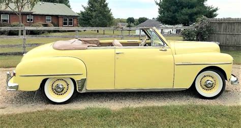 Rarely Seen 1950 Plymouth Convertible On A Set Of Vintage Wire Wheels