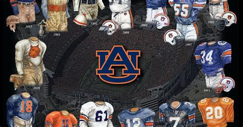 Auburn University Football Uniform And Team History Heritage Uniforms