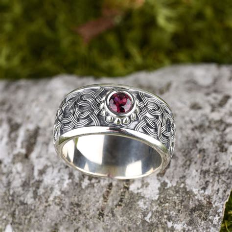 Norse Ring For Women Celtic Engagement Ring Nordic Wedding Etsy