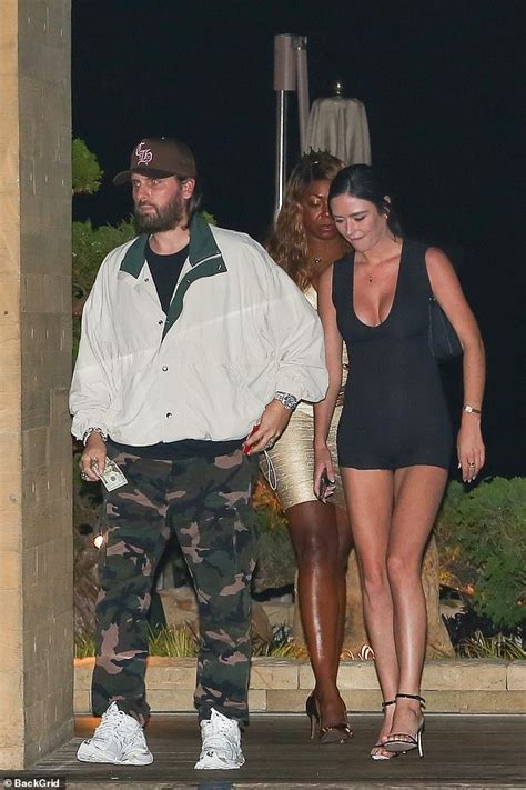scott disick enjoys a late night dinner with a stunning mystery brunette at nobu in malibu