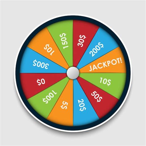 Premium Vector Wheel Of Fortune With Money Prize Winning Lottery