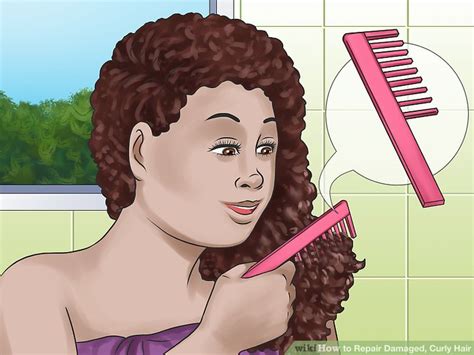Shea moisture's honey and mafura oil mask is best for curly hair, which can see a lot of breakage in its lifetime. How to Repair Damaged, Curly Hair (with Pictures) - wikiHow