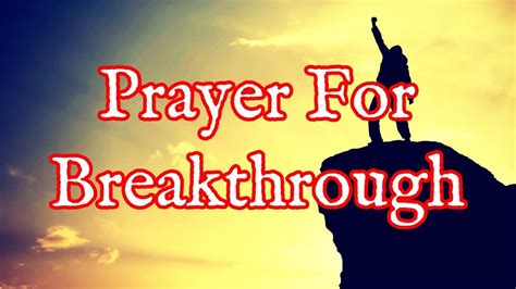 Prayers For Breakthrough