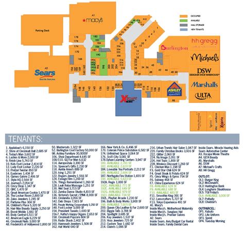Northgate Mall Map