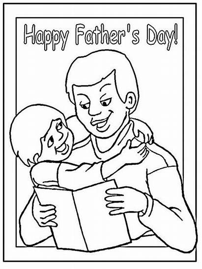 Coloring Fathers Pages Printable Happy Father Holiday