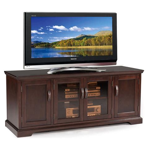 Leick Westwood Cherry Hardwood Tv Stand 60 Inch