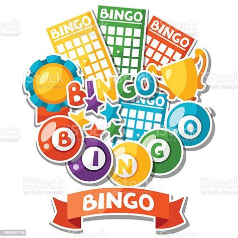 Ilustración De Bingo O De Lotería Juego De Fondo Con Pelotas Y Tarjetas Y Más Vectores Libres De