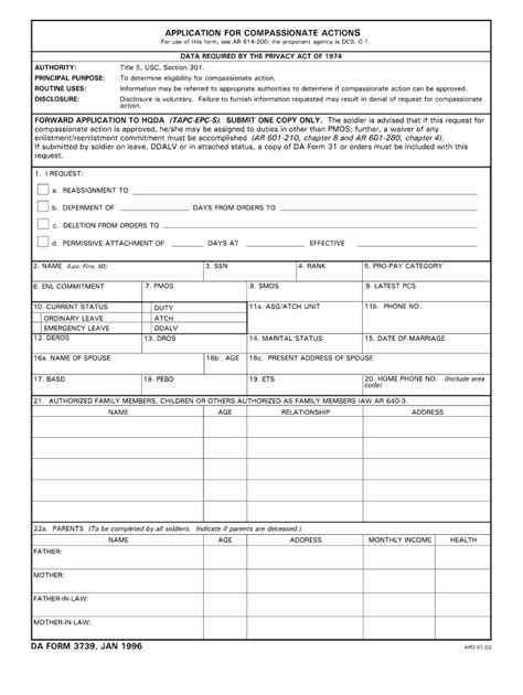 Da Form 3739 Fill Out And Sign Online Dochub