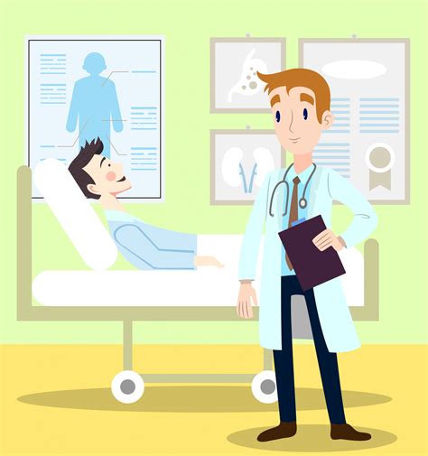 The Kind Doctor With Patient Download Free Vectors Clipart Graphics