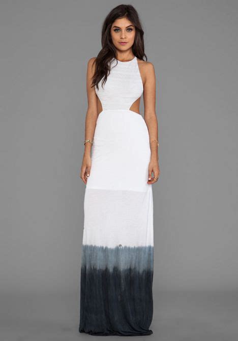 woodleigh sydney dip dye maxi dress in charcoal from dip dye maxi dress dresses