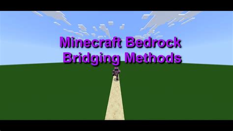 All Bridging Methods Minecraft Bedrock Youtube